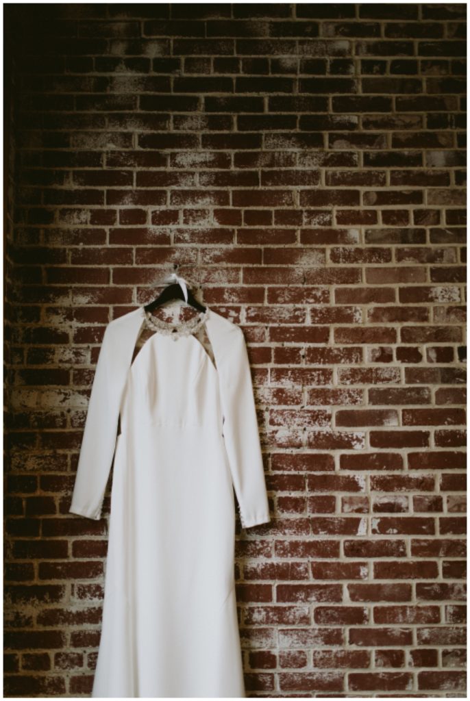winter bride dress