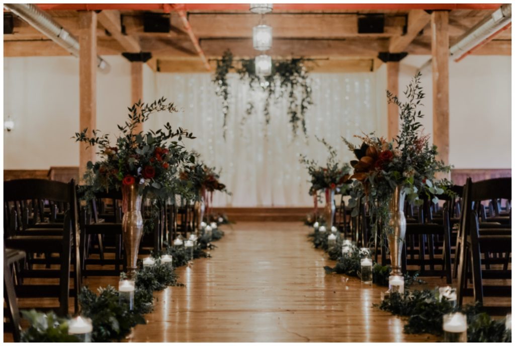 a romantic indoor wedding venue