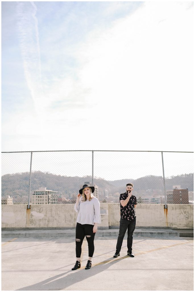 an urban asheville engagement session