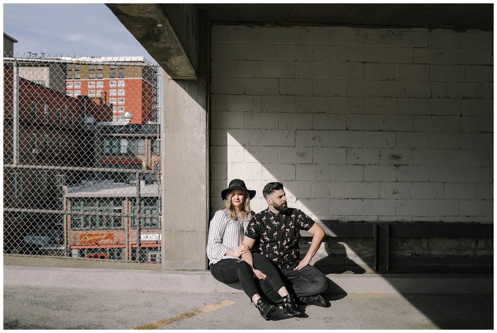 an urban asheville engagement session
