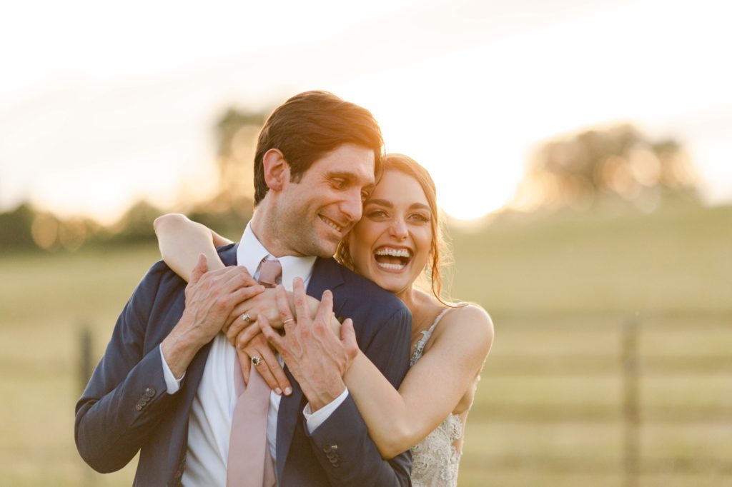 couple laughing in photos at esser estate