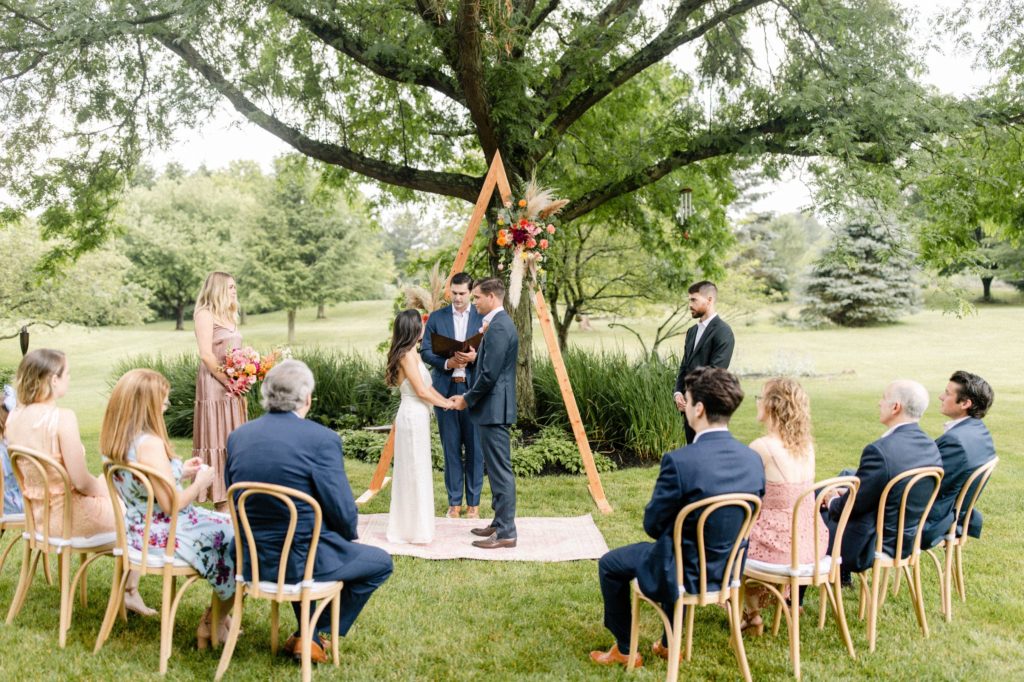 ceremony at intimate wedding