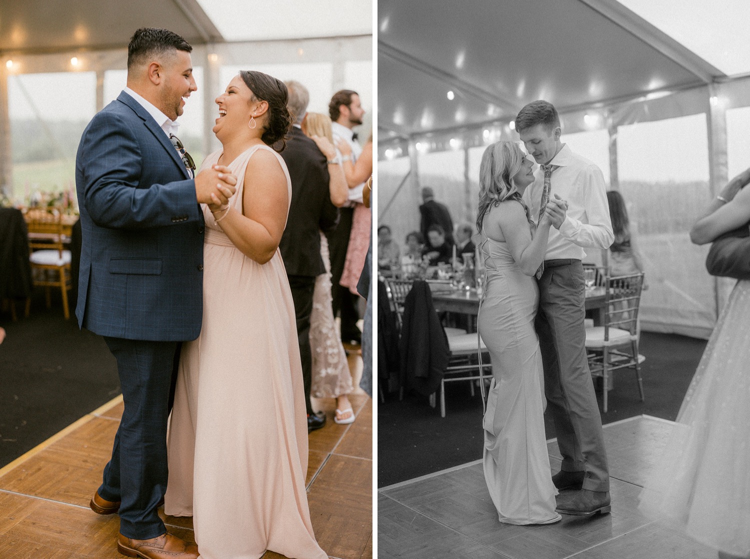 couples dancing at wedding reception