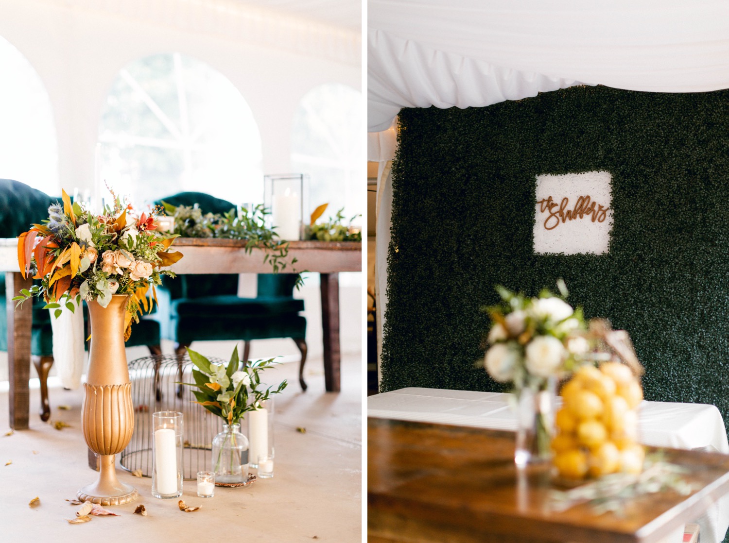 details fall eclectic wedding