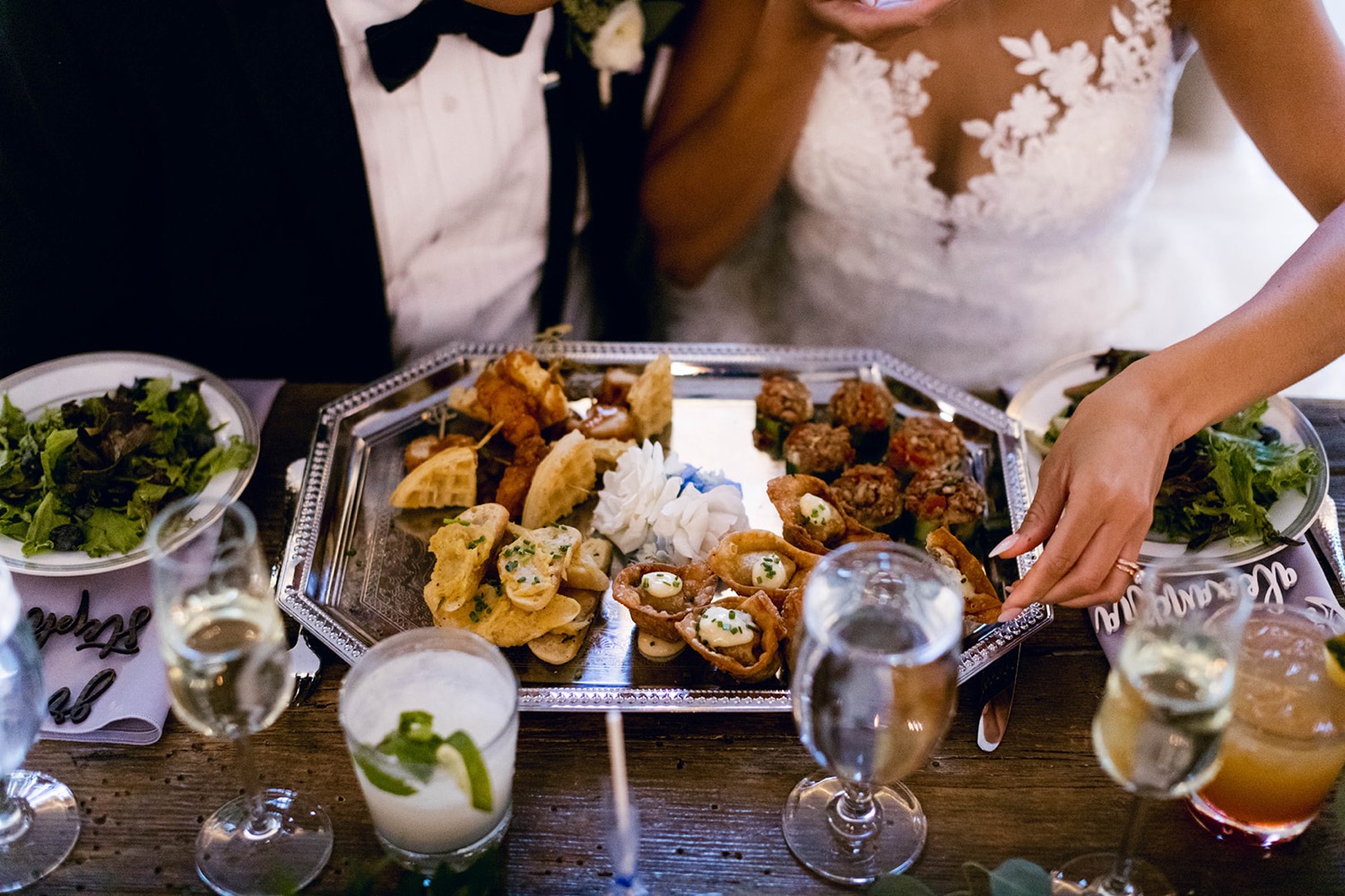 dinner plate wedding