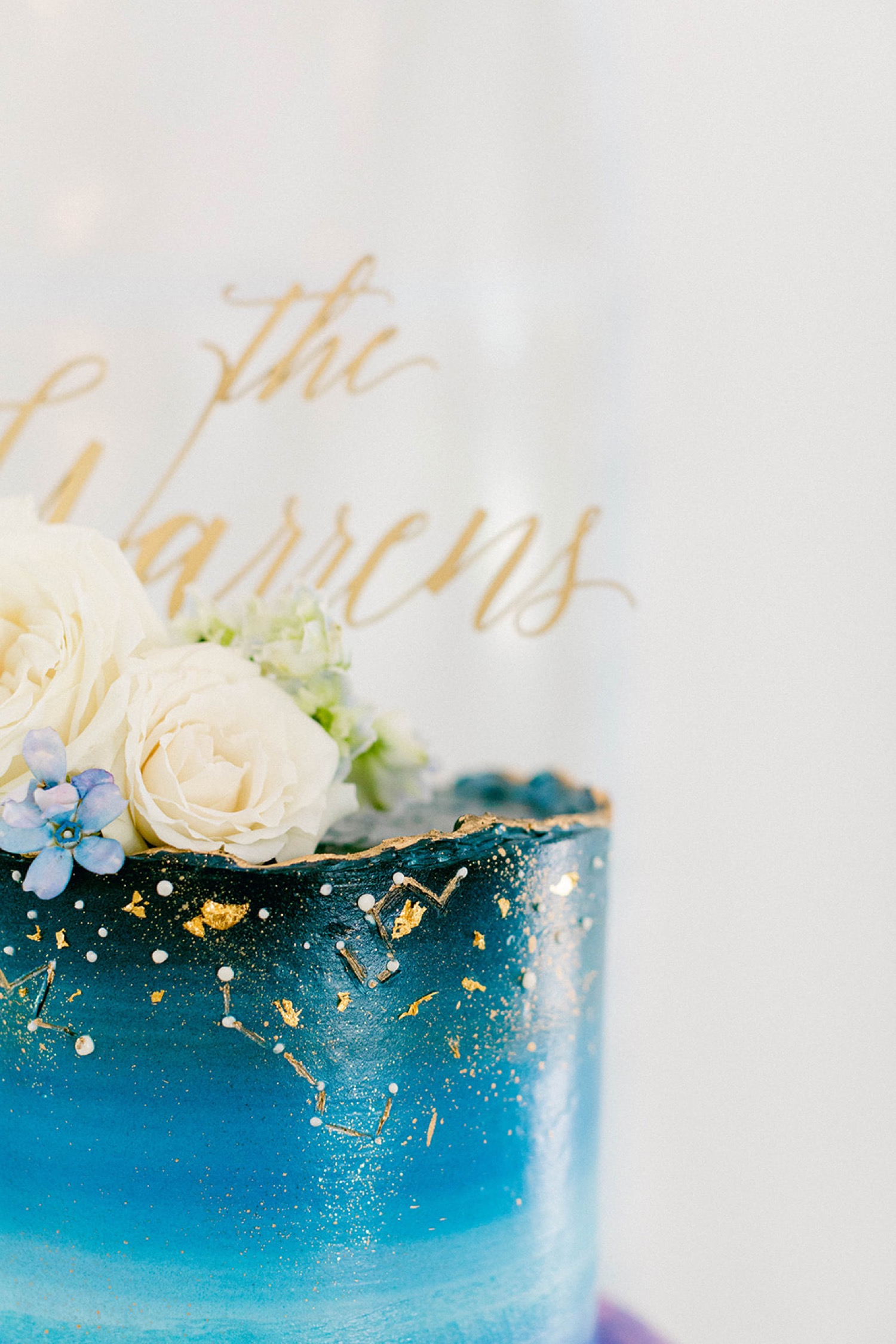 the warrens cake topper celestial constellations