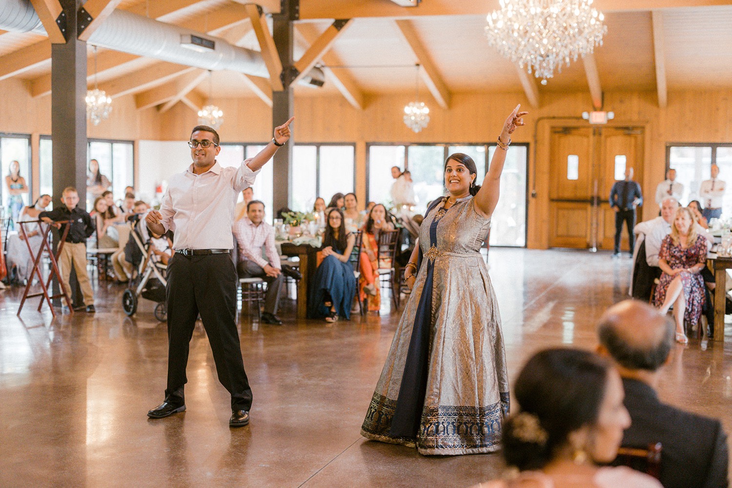 traditional indian dance wedding reception