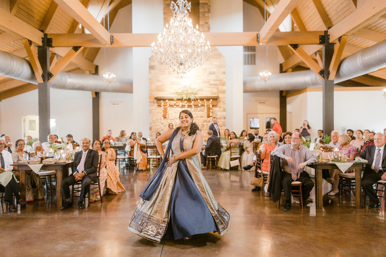 wedding reception indian dance Historic Acres of Hershey Wedding
