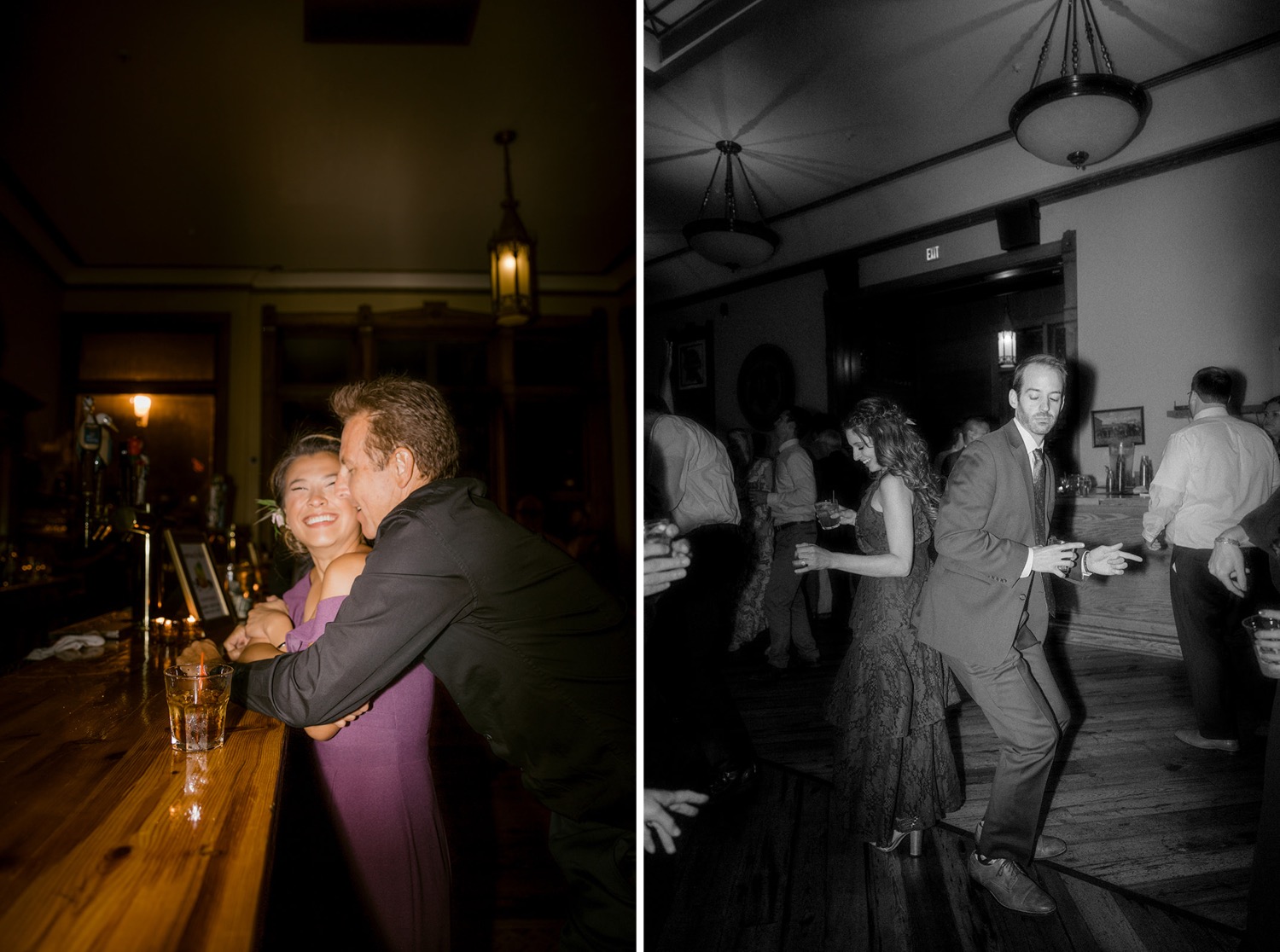 couples kissing dancing wedding reception